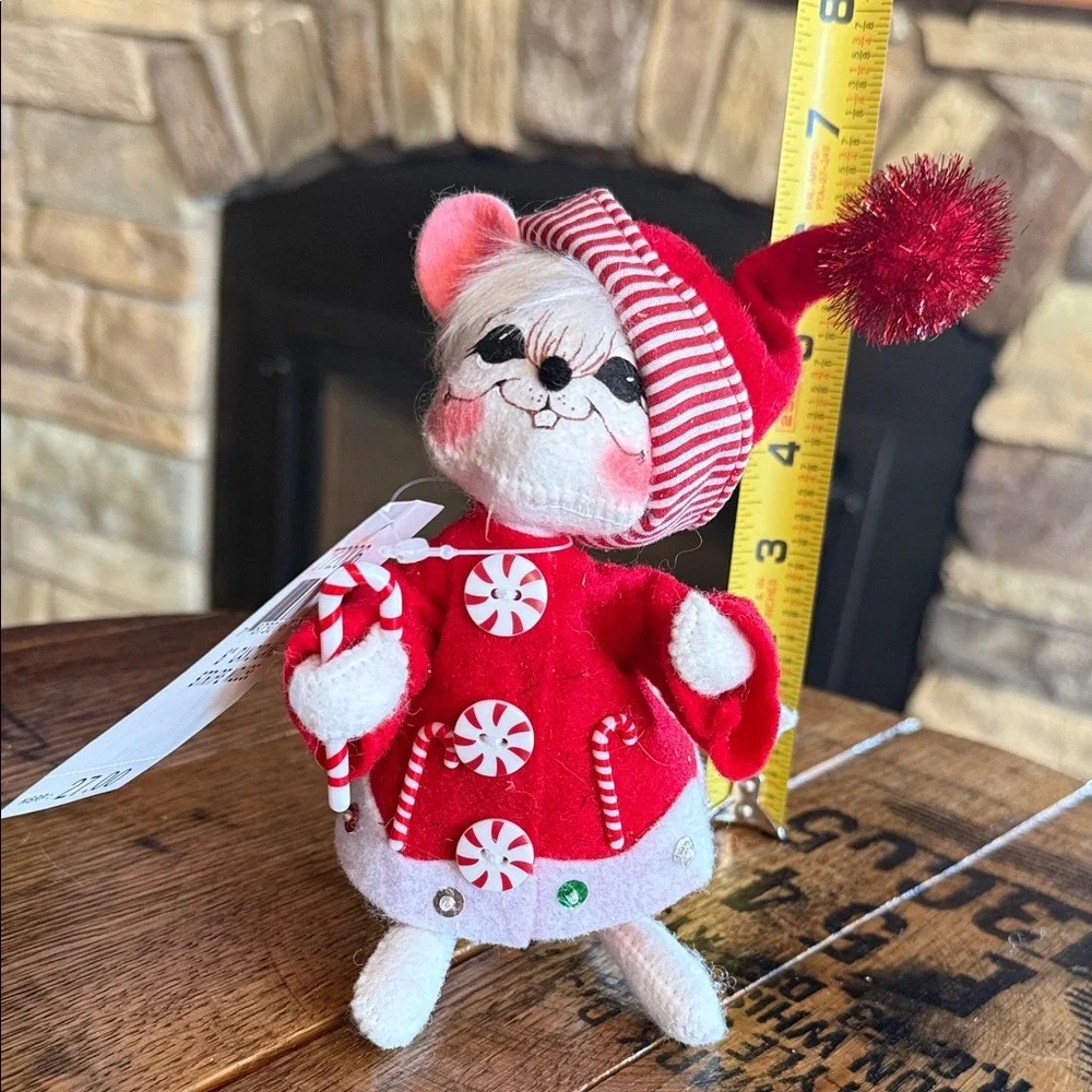 Adorable 2006 Annalee Candy Cane Stripe Mouse